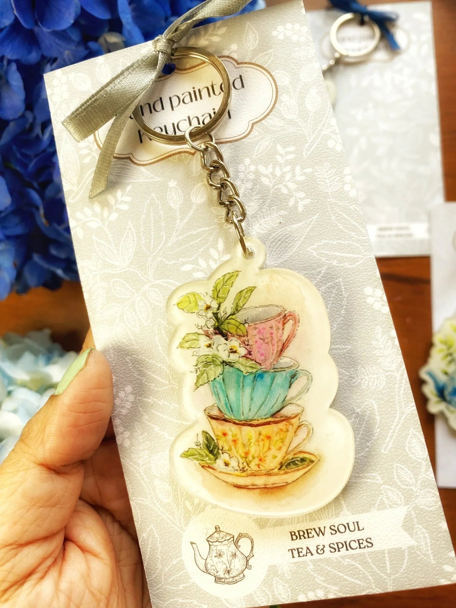 Brew Soul 3 cups keychain! - Brew Soul Tea and Spices