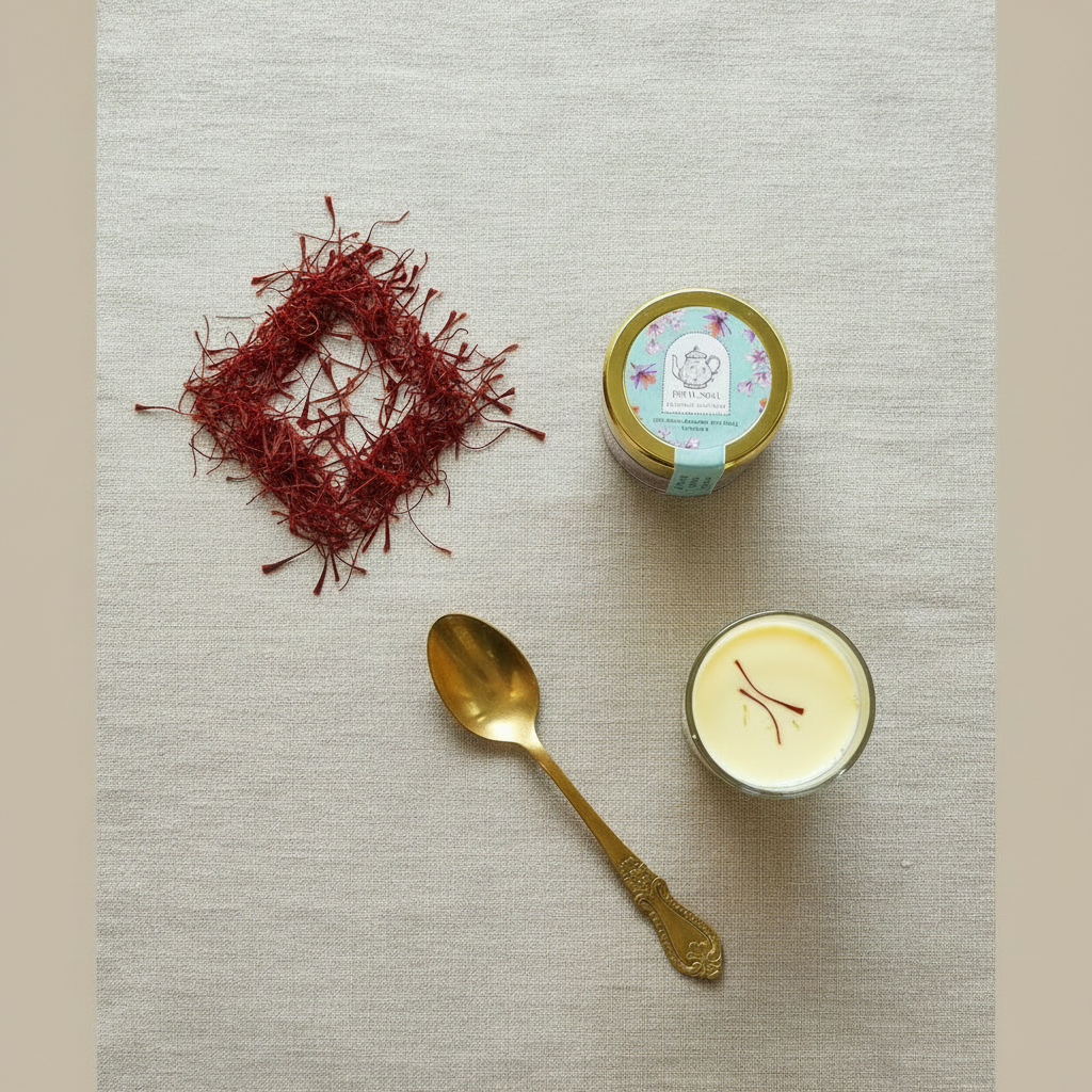 Brew Soul Saffron Flat-Lay - Instagram Square