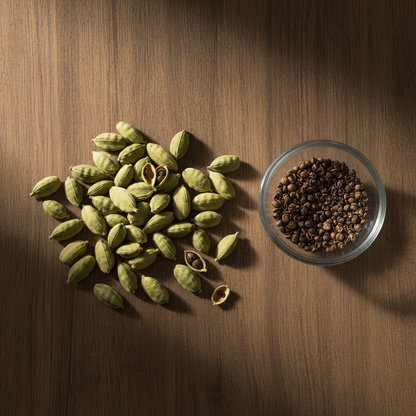 Cardamom Overhead Flatlay