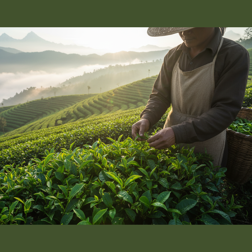 Darjeeling Tea Garden Harvest