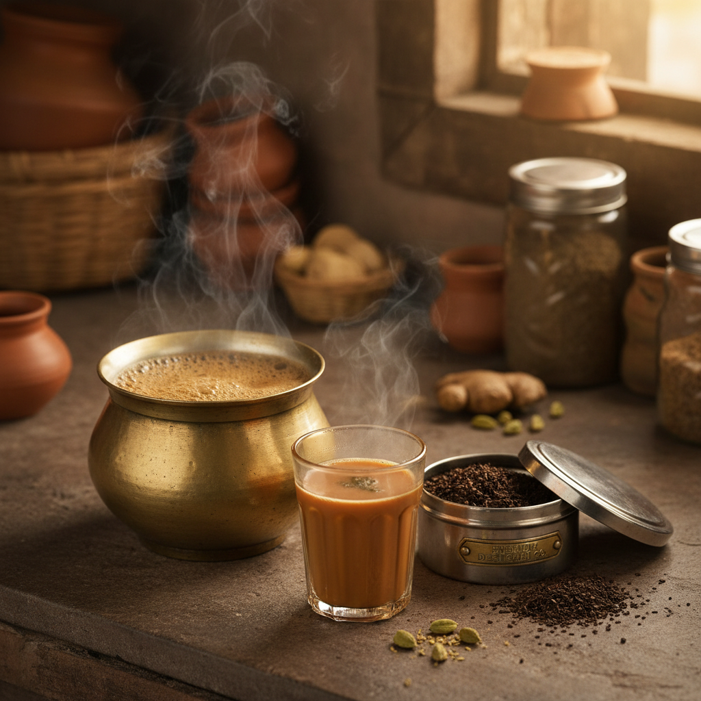 Kadak Chai Desi Kitchen Preparation