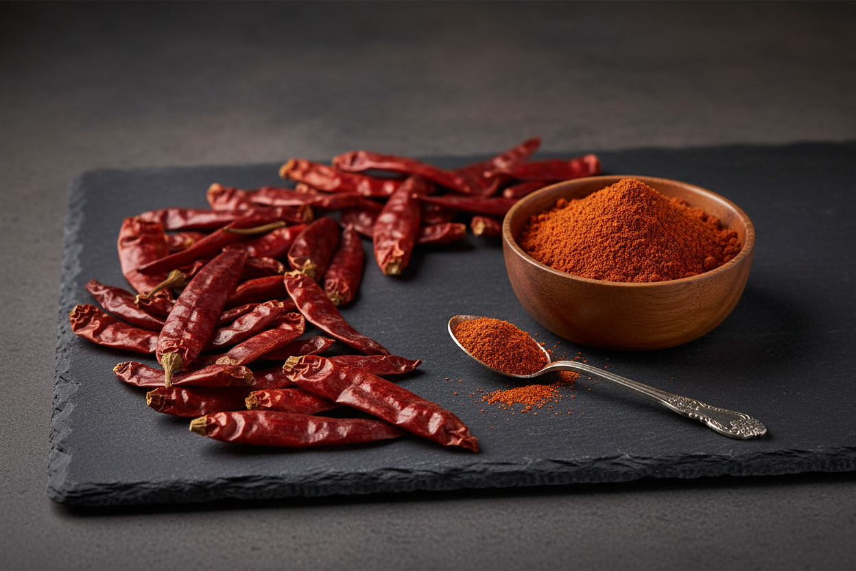 Kashmiri Red Chilli Hero Studio Shot