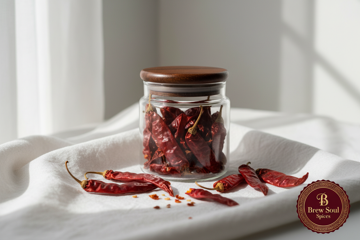Kashmiri Red Chilli Jar - Brew Soul Spices