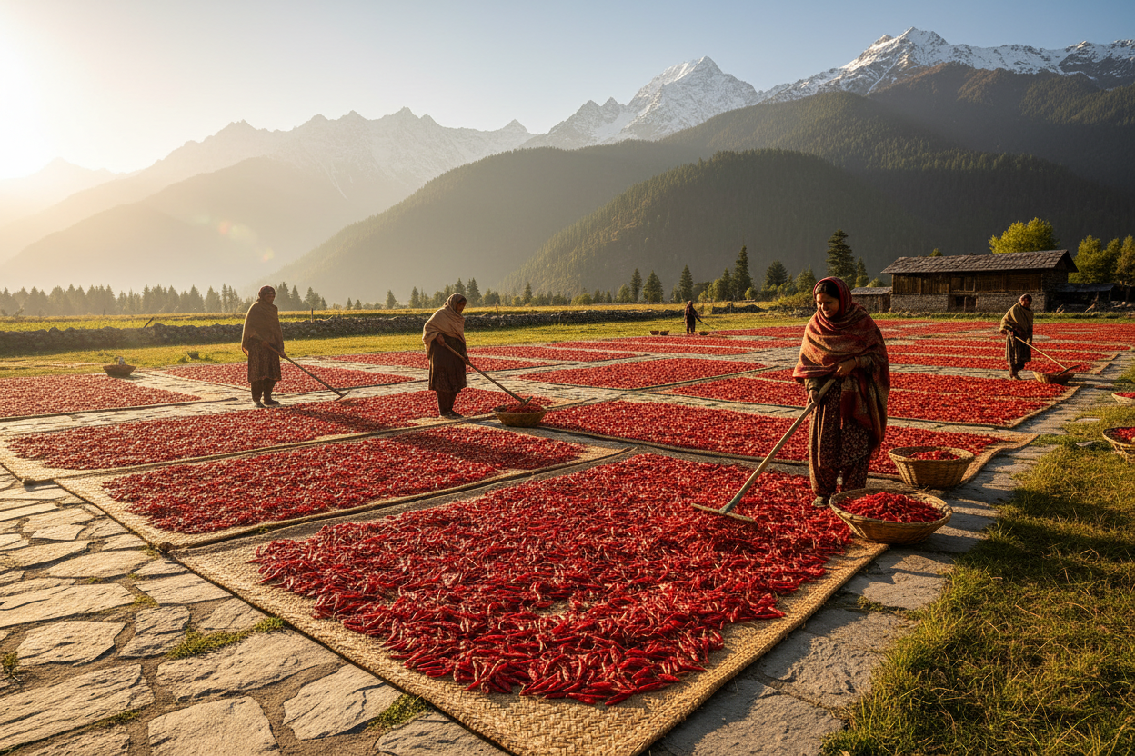 Kashmiri Red Chilli Origin Kashmir