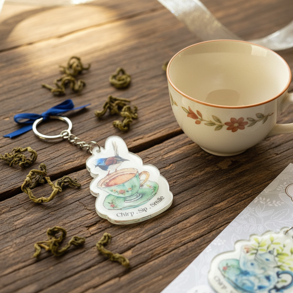 Lifestyle shot with tea leaves