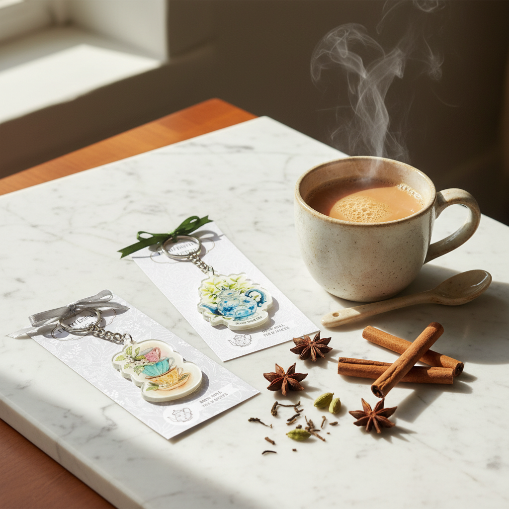 Marble with masala chai